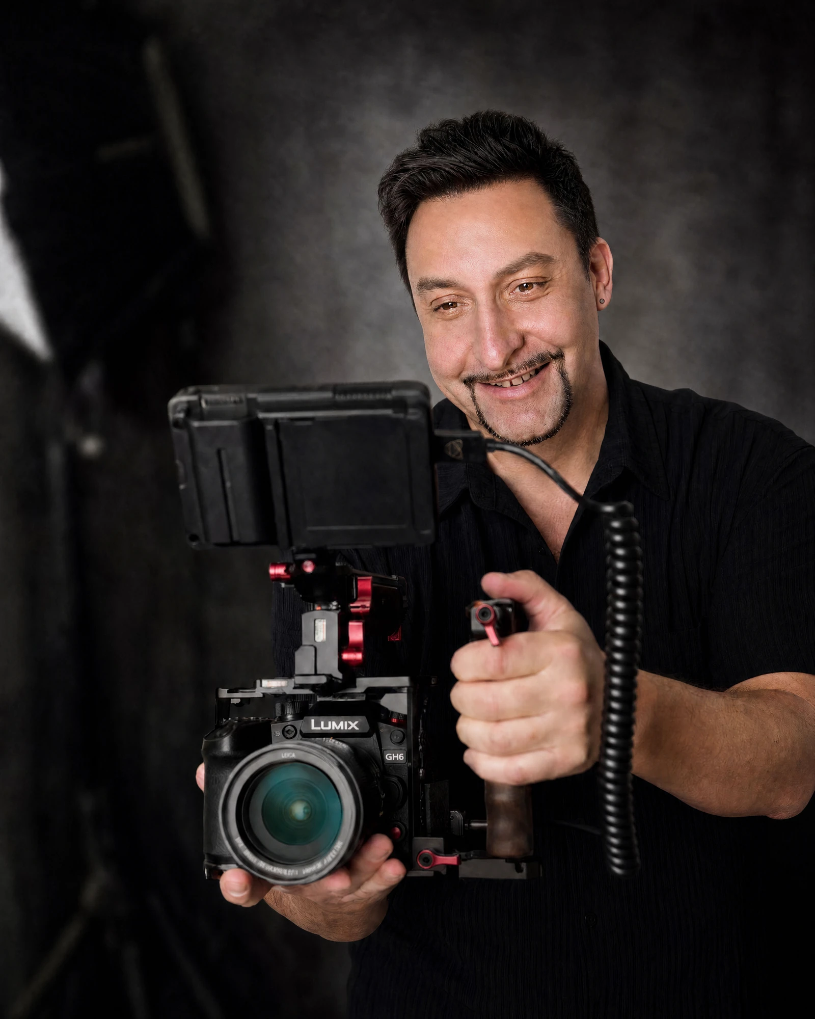 Denny Schönemann von Star Promotion mit Lumix-Kamera-Rig